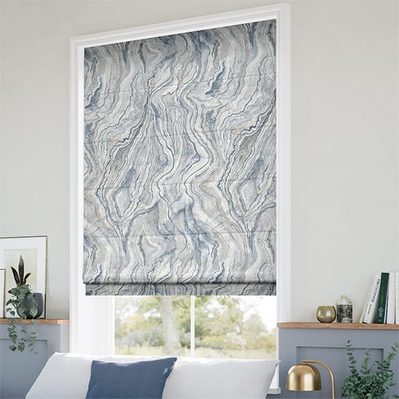 Abelia Blue Quartz Roman Blind - Image 2