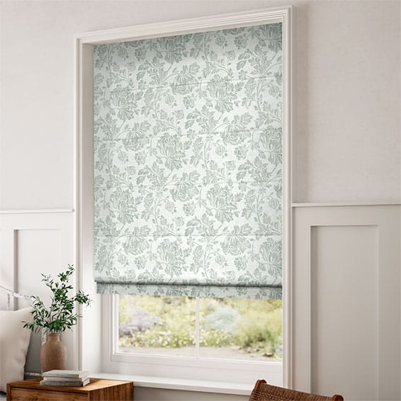 Aerie Damask Mint Roman Blind - Image 2