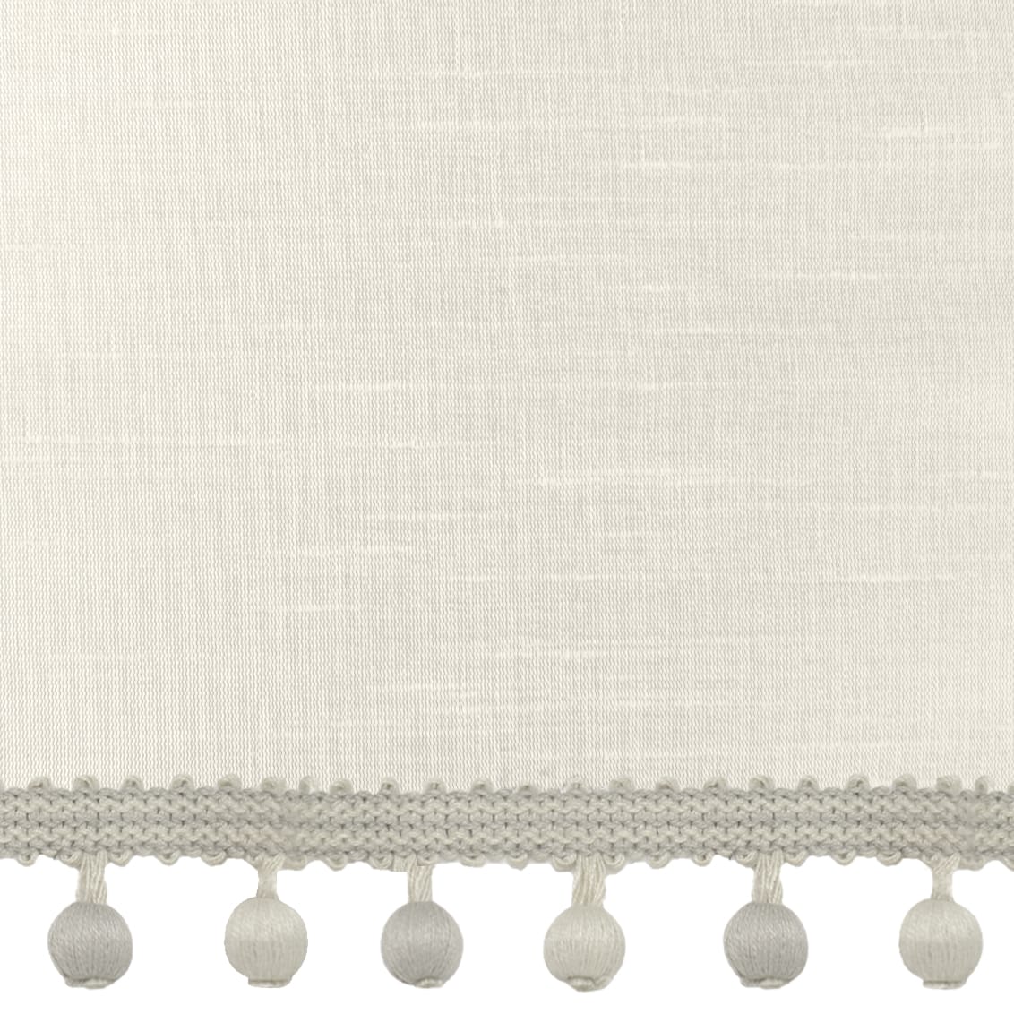 Ahisma Luxe Faux Silk Pearl & Stone Trimmed Roman Blind - Image 2