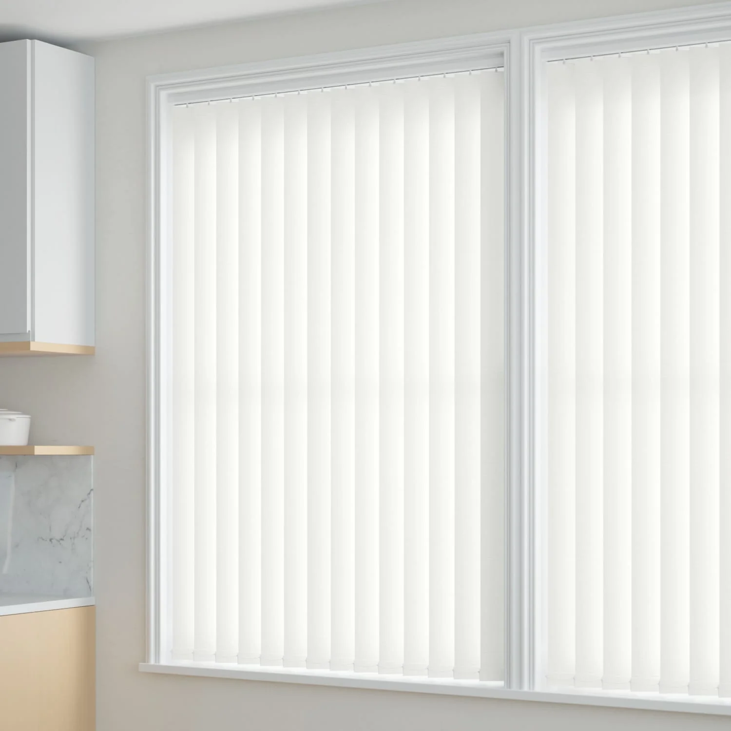 Amalfi Simply White Vertical Blind - Image 2