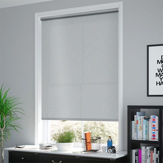 Aster Metallic Silver Roller Blind - Image 2