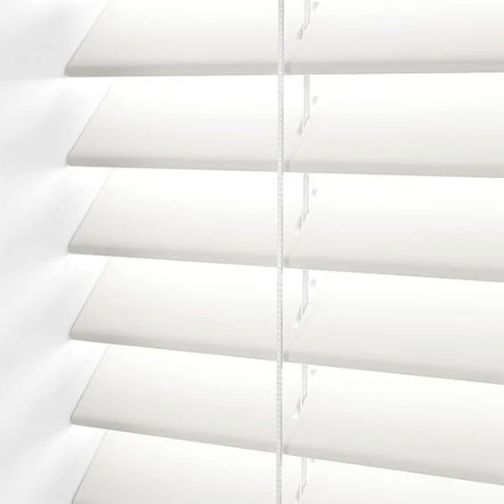 Atlanta Icy White Faux Wood Blind - Image 3