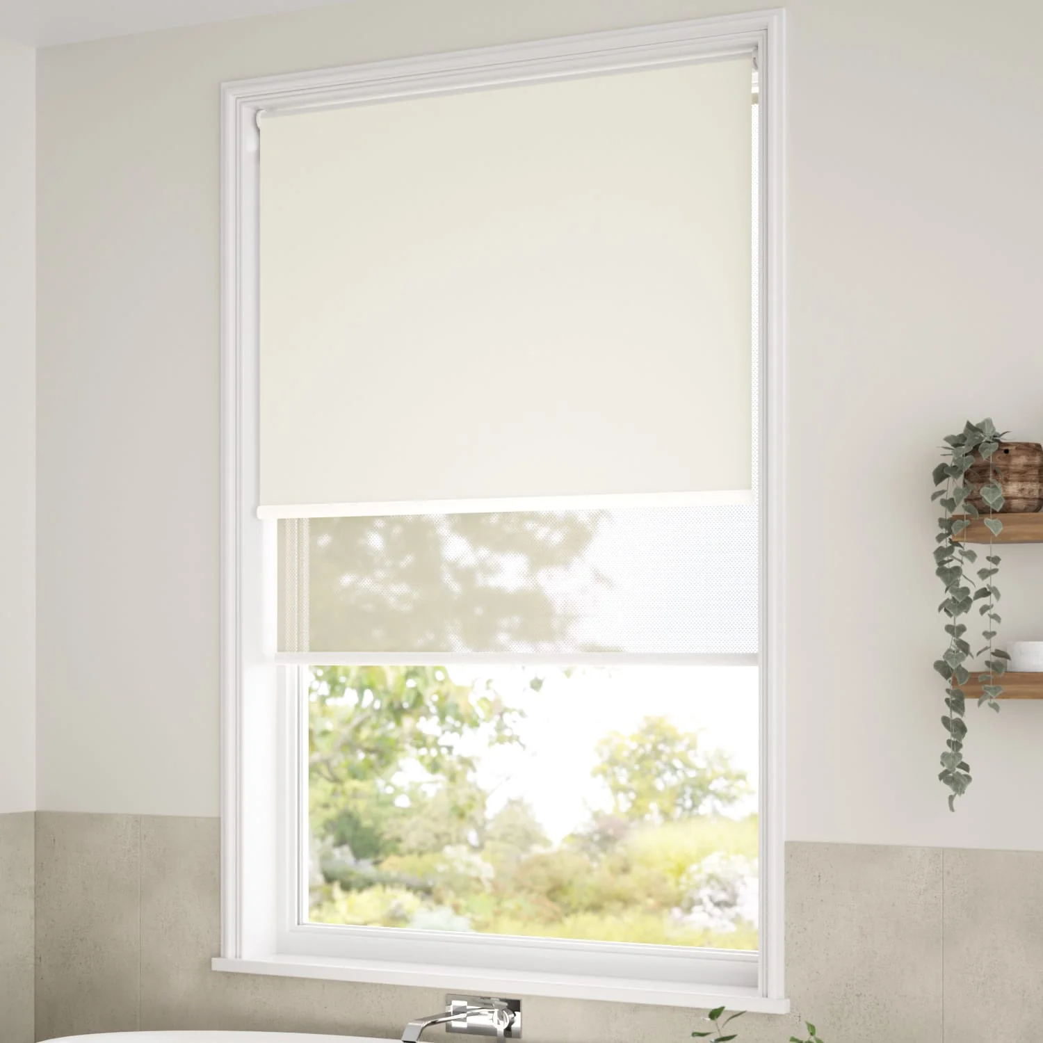 Atom Vanilla Double Roller Blind