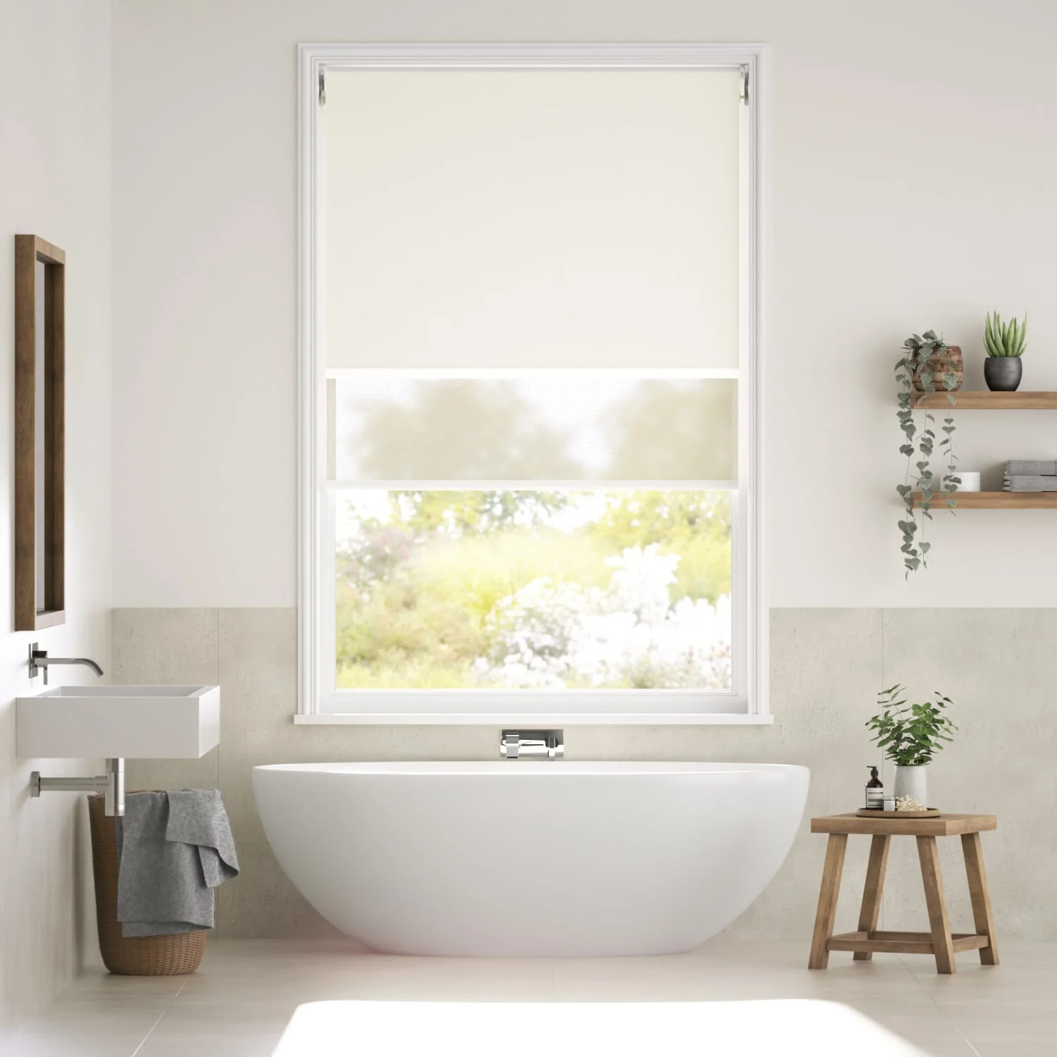 Atom Vanilla Double Roller Blind - Image 2