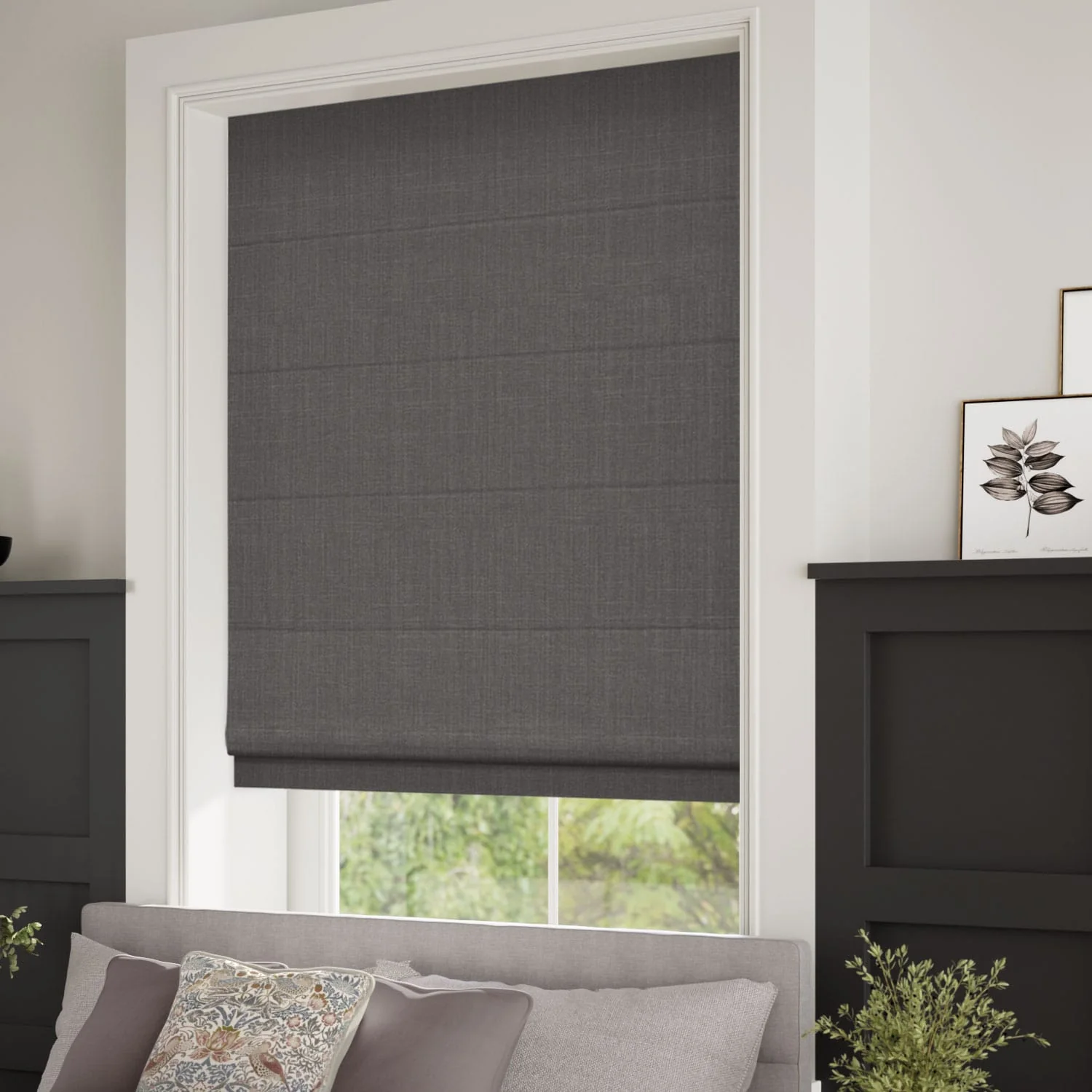 Averley Taupe Roman Blind - Image 2