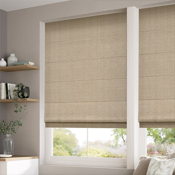 Berber Basket Beige Roman Blind - Image 2