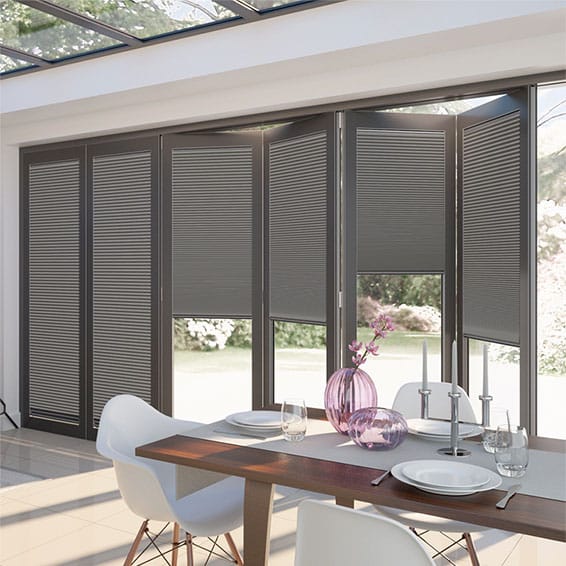 BiFold ClickFIT DuoLuxe Ash  Pleated Blind - Image 2