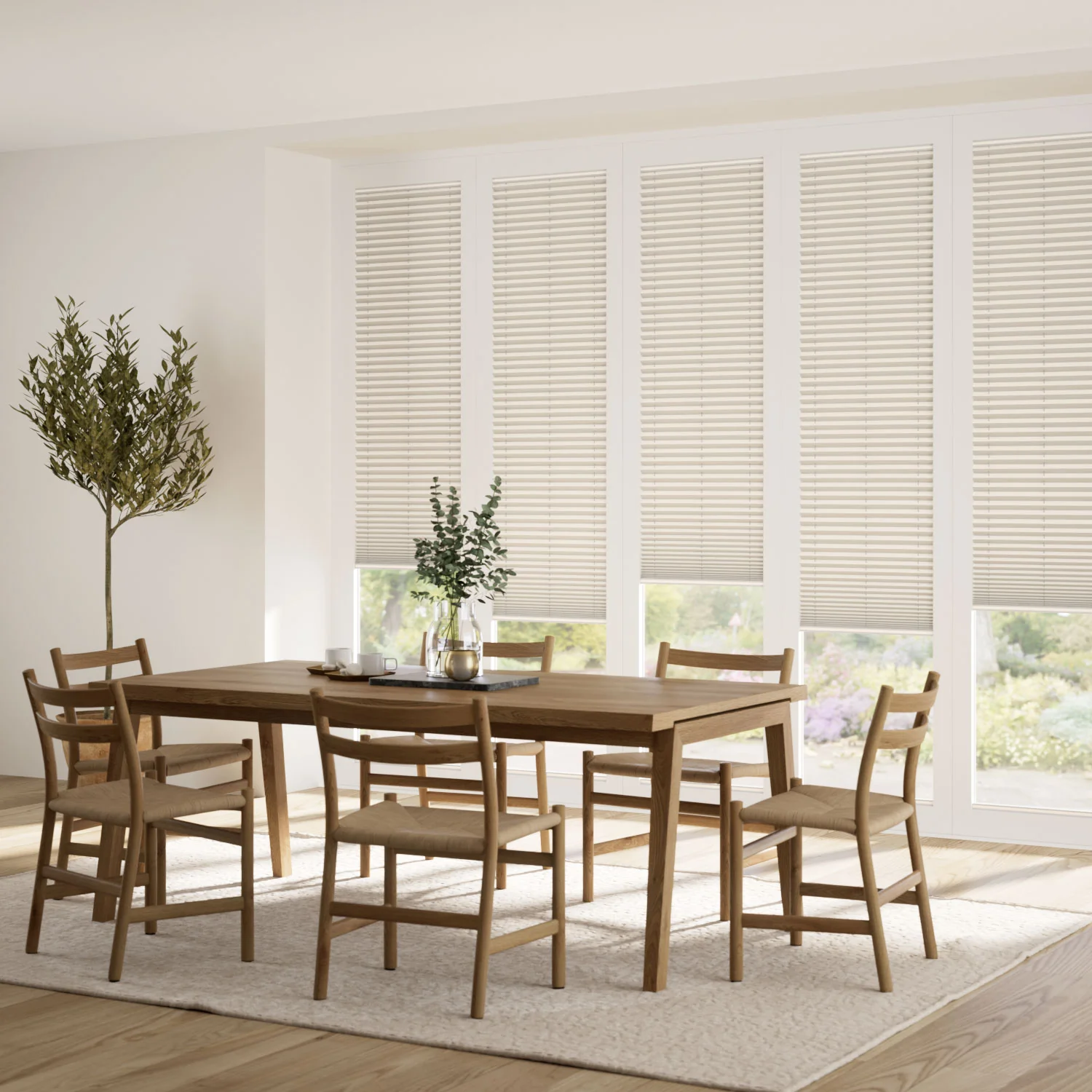 BiFold ClickFIT Oatmeal Pleated Blind - Image 2
