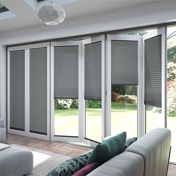 BiFold ClickFIT Slate Grey Pleated Blind - Image 2