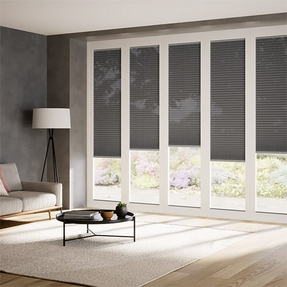 BiFold ClickFIT Voile Graphite Grey Pleated Blind - Image 2