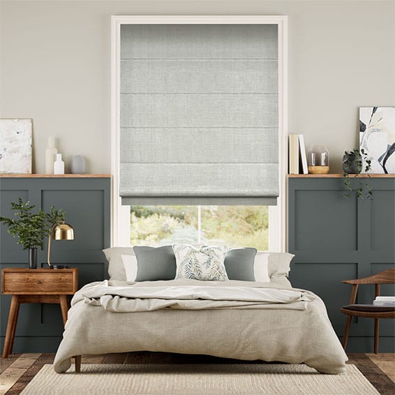 Bijou Linen Dove Grey  Roman Blind