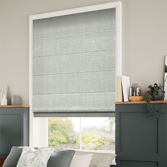 Bijou Linen Dove Grey  Roman Blind - Image 2