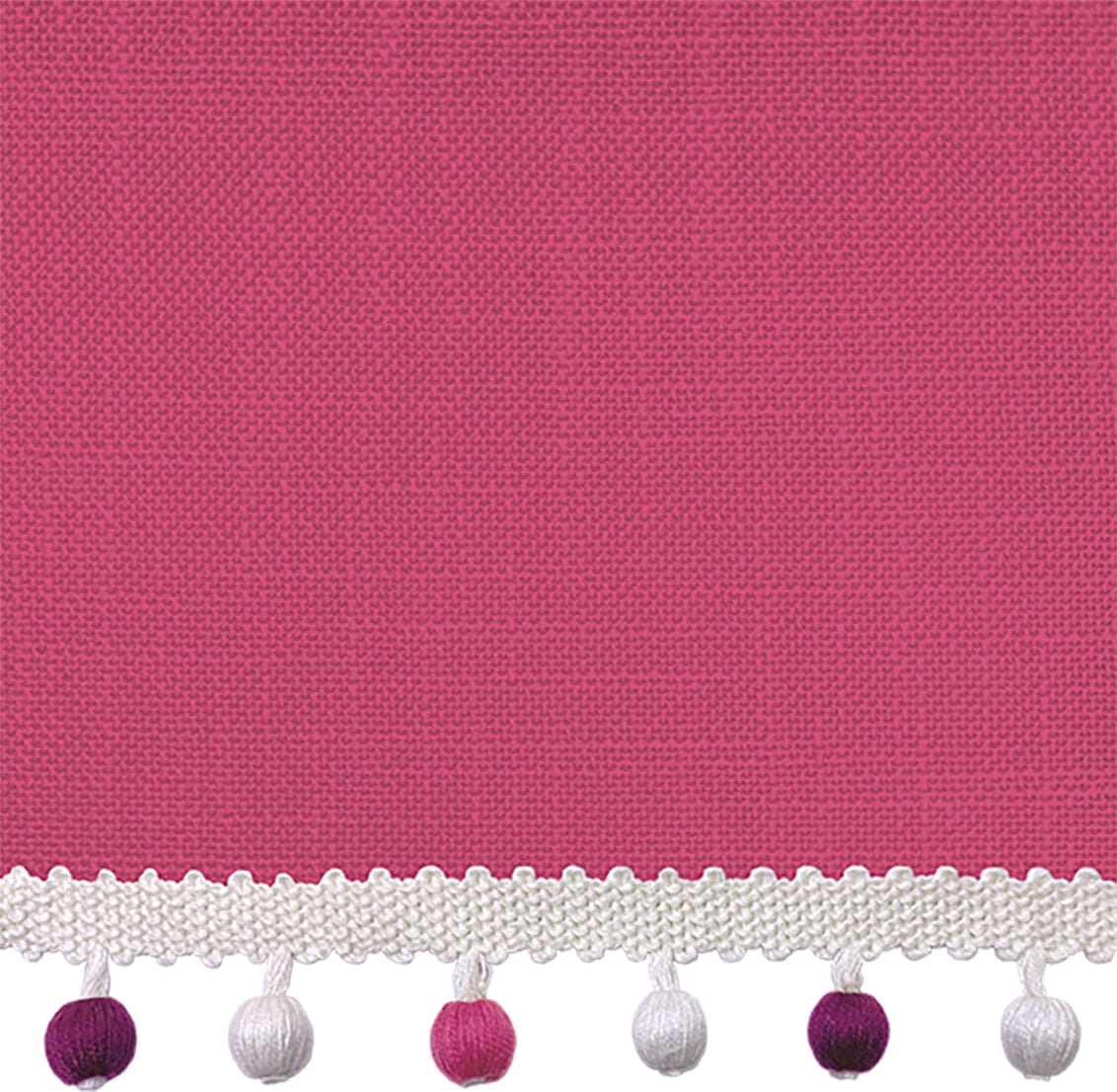 Bijou Linen Magenta & Berry Trimmed Roman Blind - Image 2