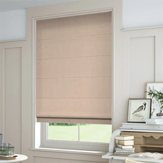 Bijou Linen Mink  Roman Blind - Image 2
