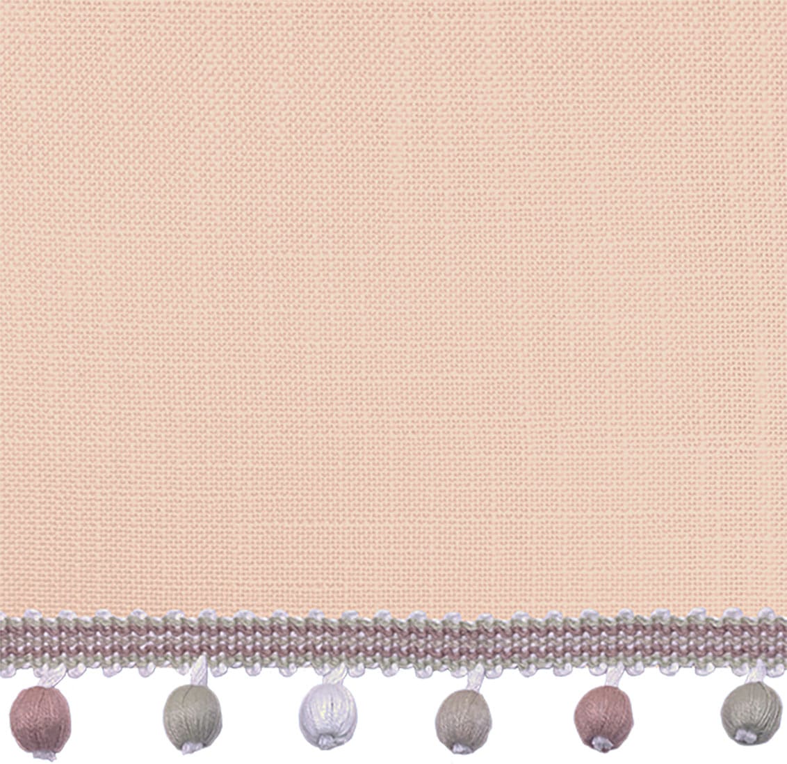 Bijou Linen Vintage Pink & Blush Trimmed Roman Blind - Image 2