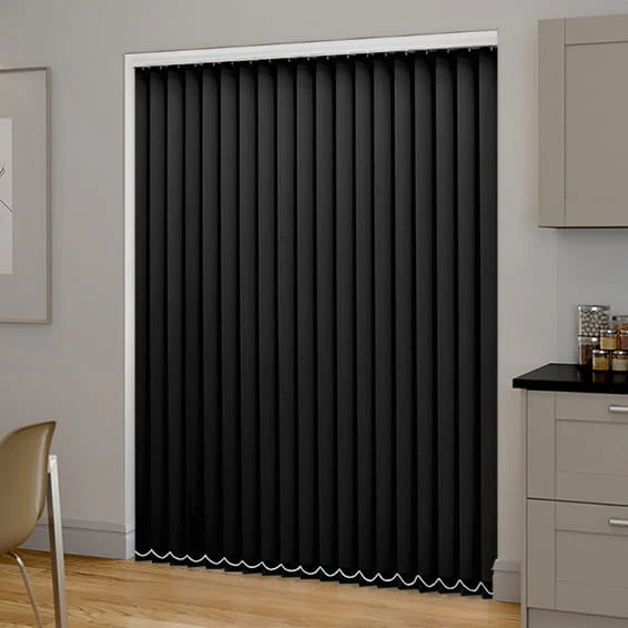 Black PVC Blackout Vertical Blind - Image 2