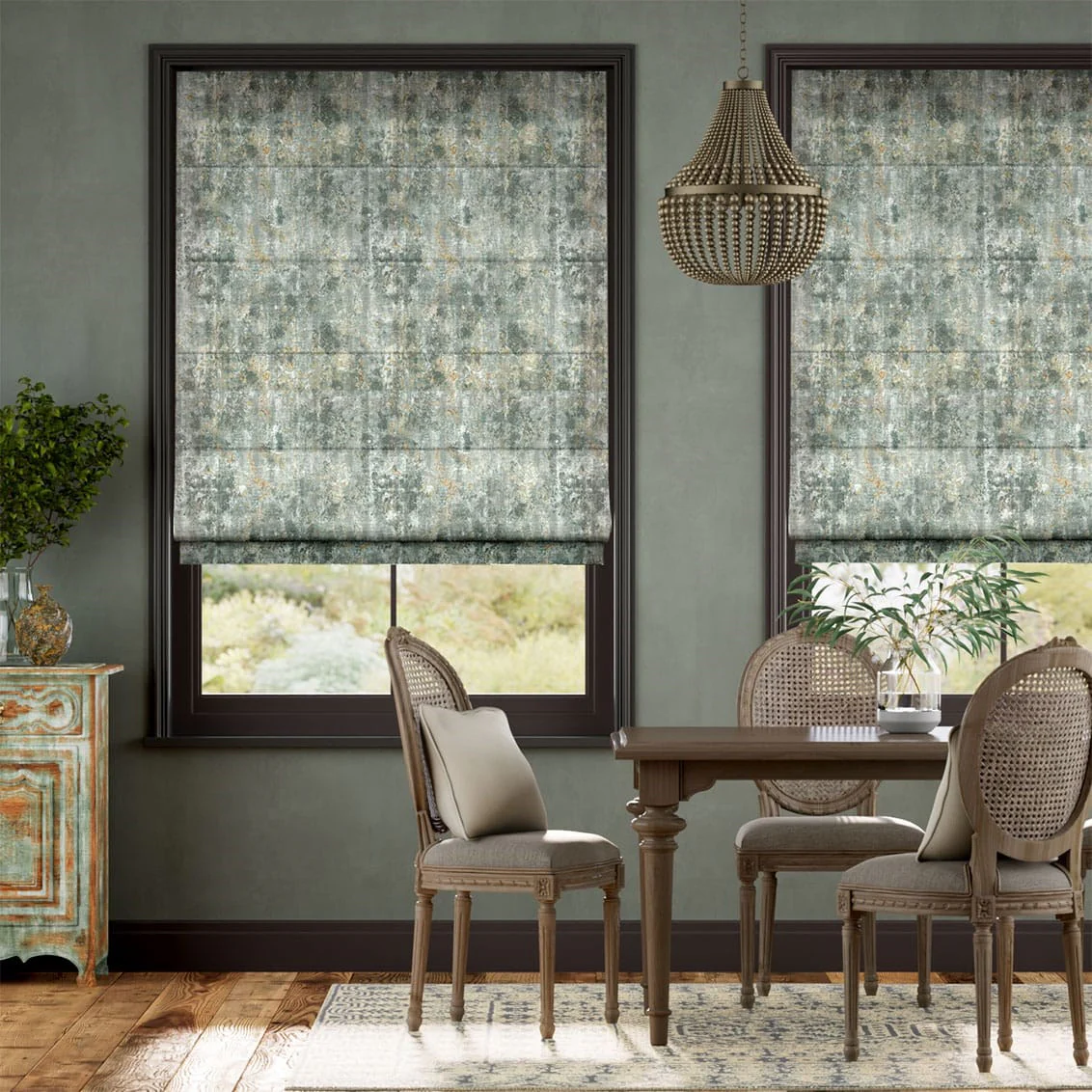 Breedon Weave Mineral Roman Blind