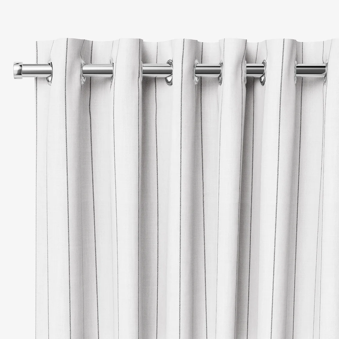 Cairo Stripe Parchment Curtains - Image 2