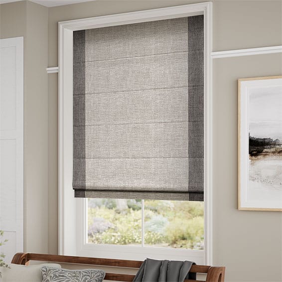 Caldicot Woven Grey Roman Blind - Image 2