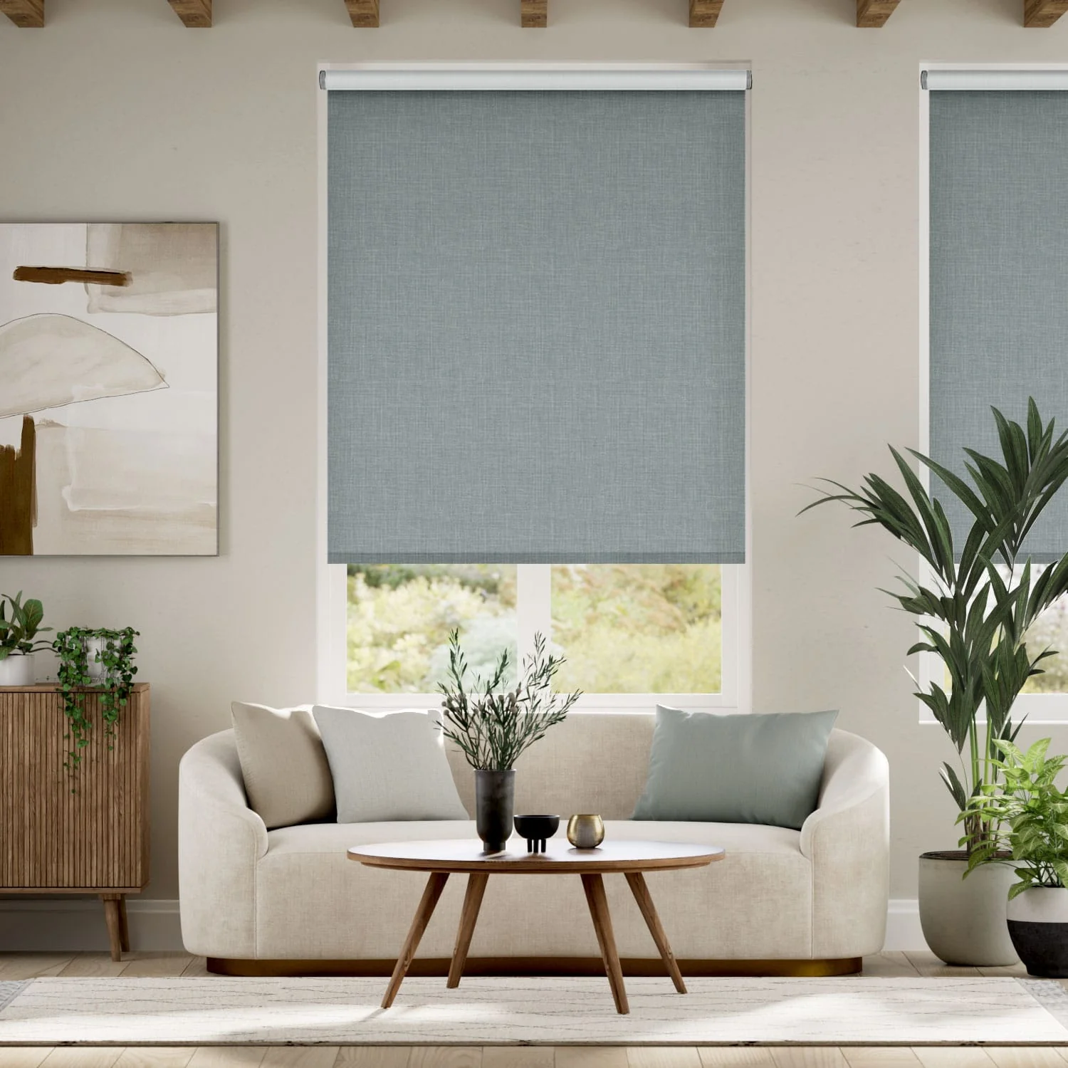 Canali Blackout Teal  Roller Blind
