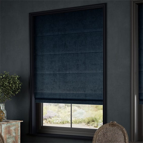 Canterbury Velvet Storm Blue Roman Blind - Image 2