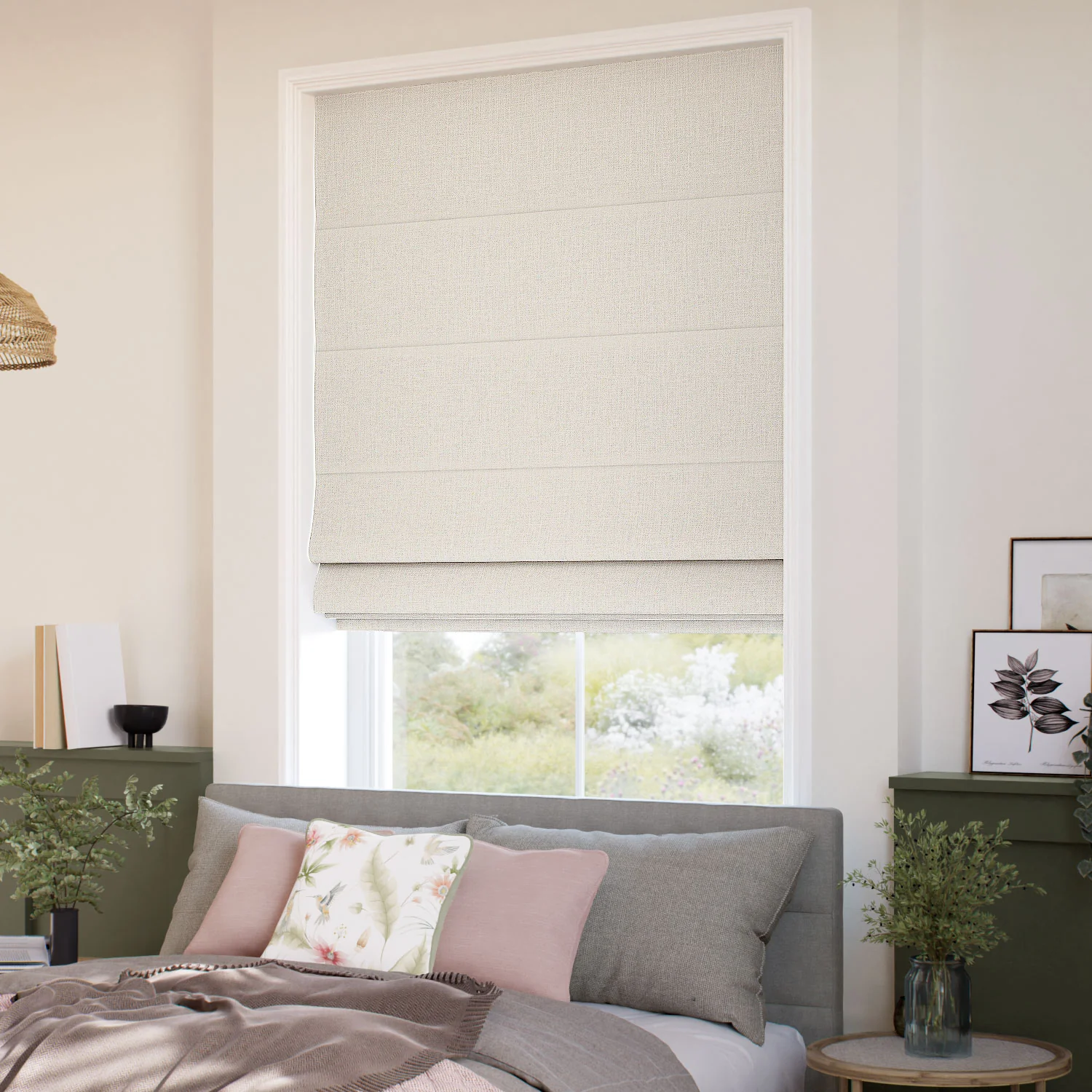 Cara Linen Roman Blind - Image 2