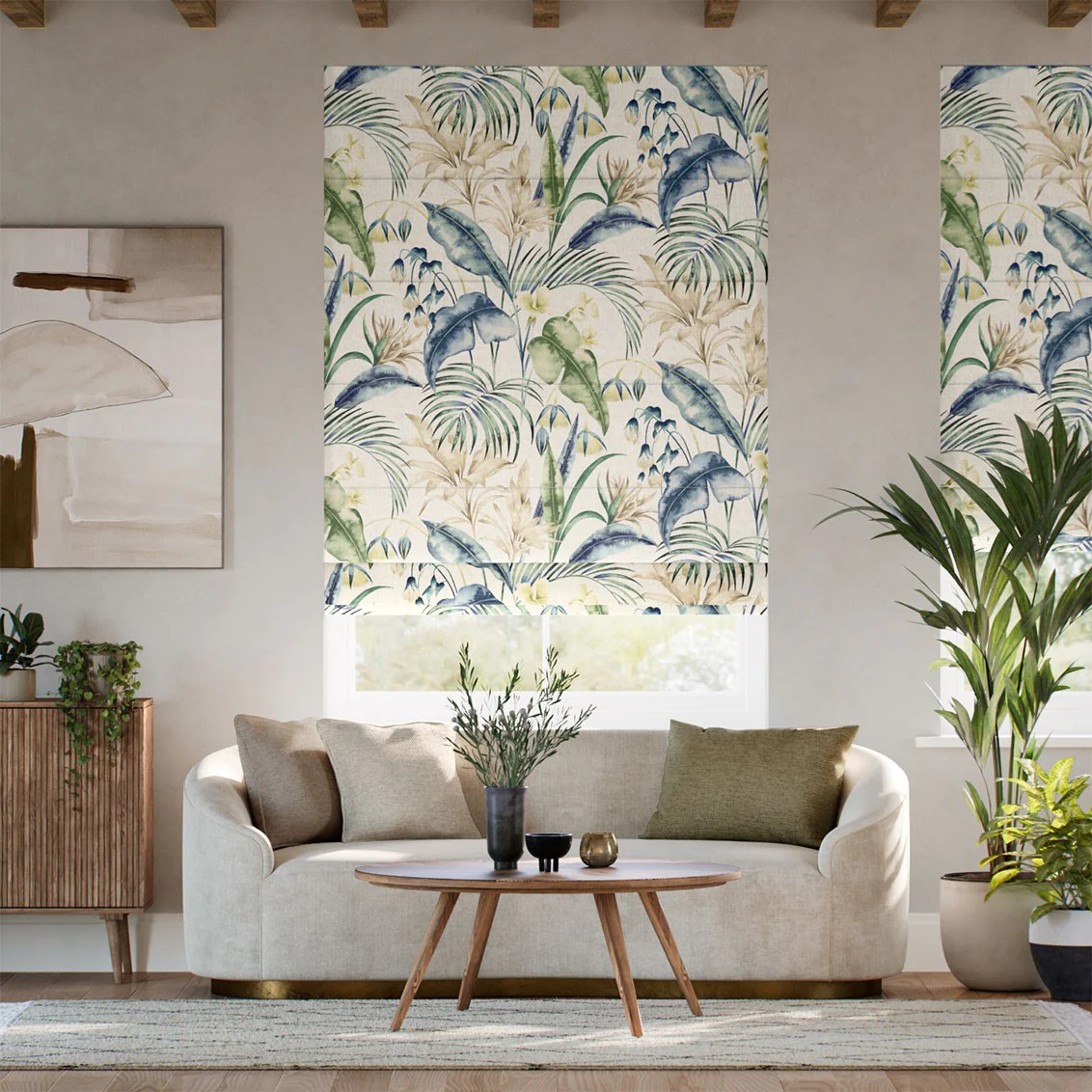 Cedella Azure  Roman Blind