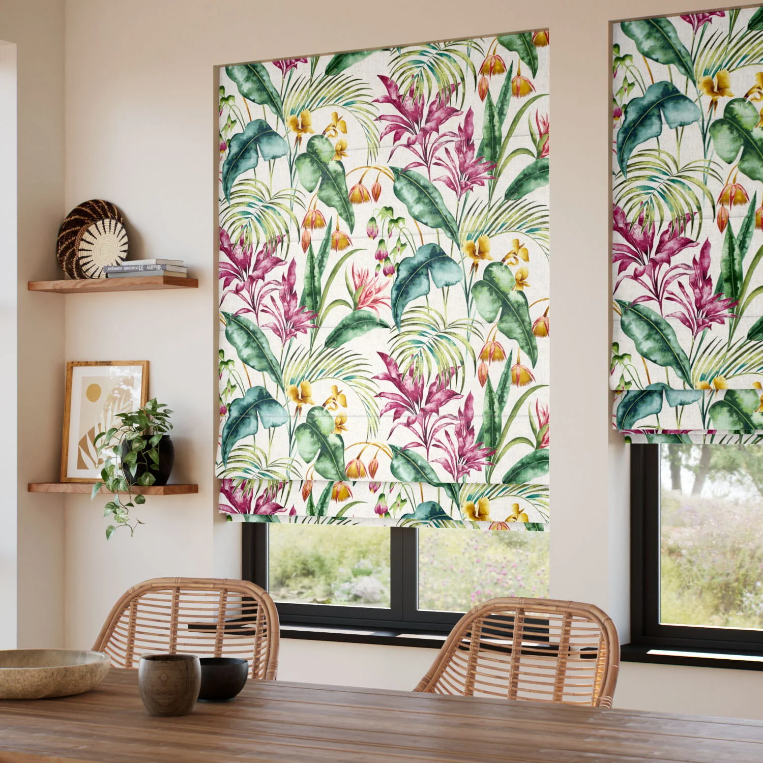 Cedella Tropical  Roman Blind - Image 2