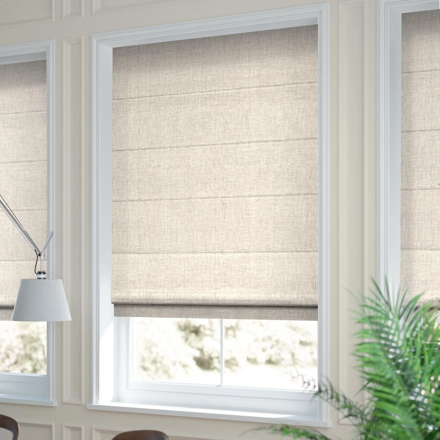 Chalfont Natural Grey Roman Blind - Image 2
