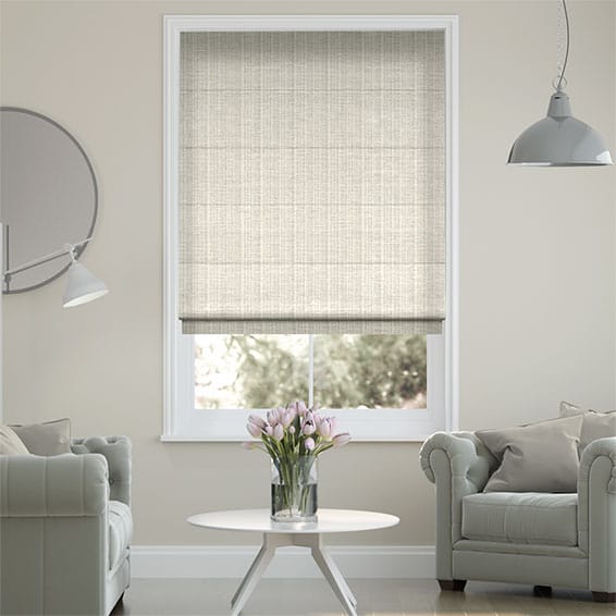 Chenille Chic Pearl Roman Blind