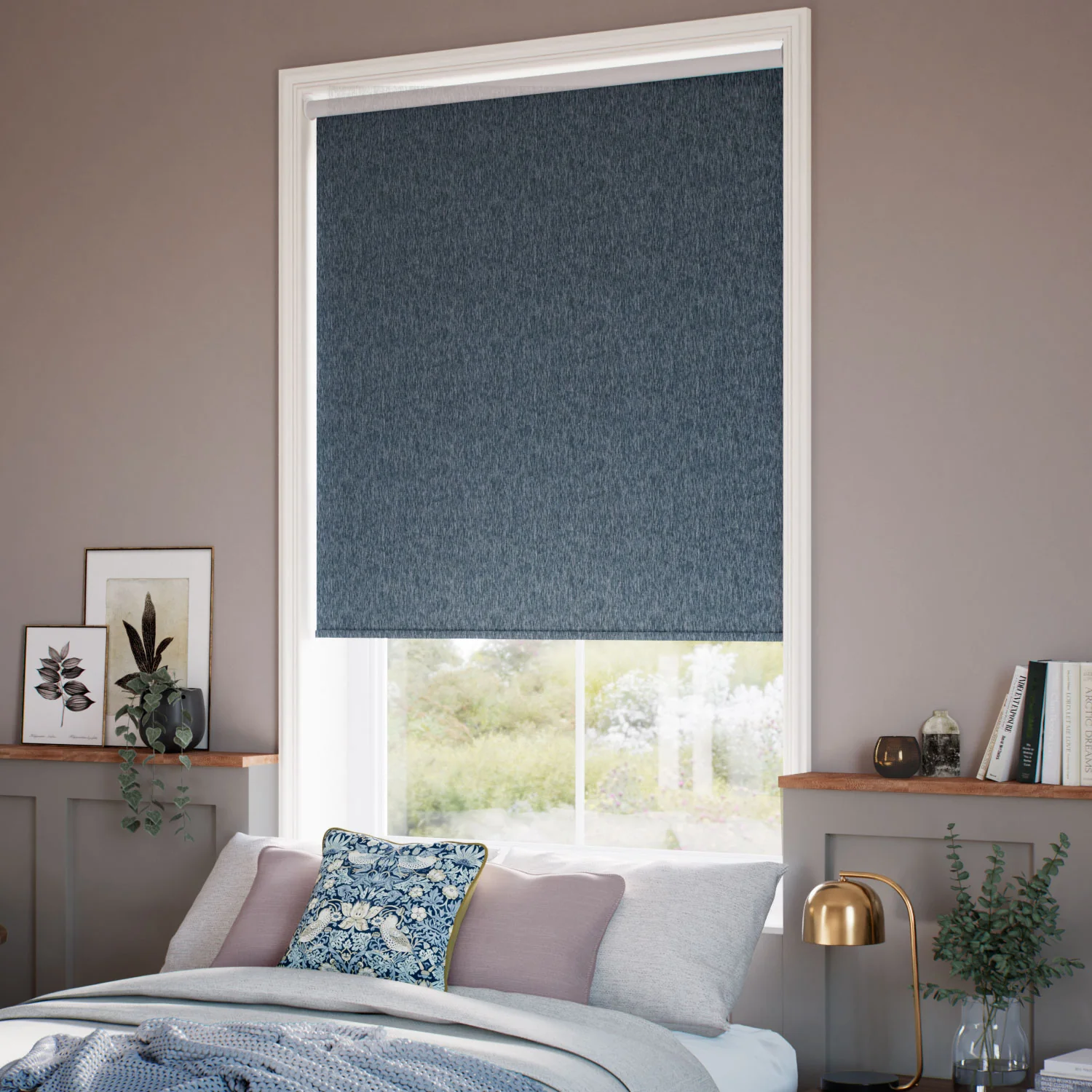 Choices Isabella Dusky Blue Roller Blind - Image 2