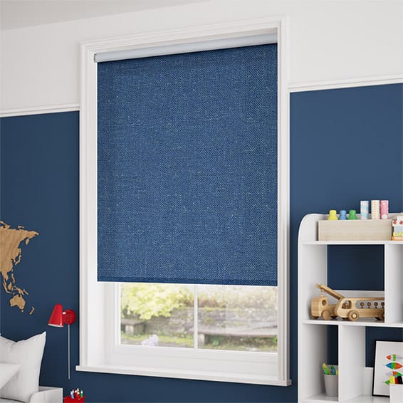 Choices Paleo Linen Blue Azure Roller Blind - Image 2