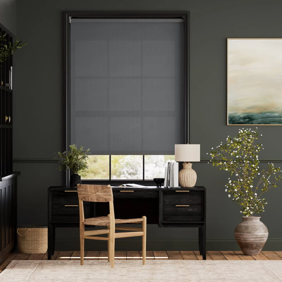 City Atomic Grey  Roller Blind