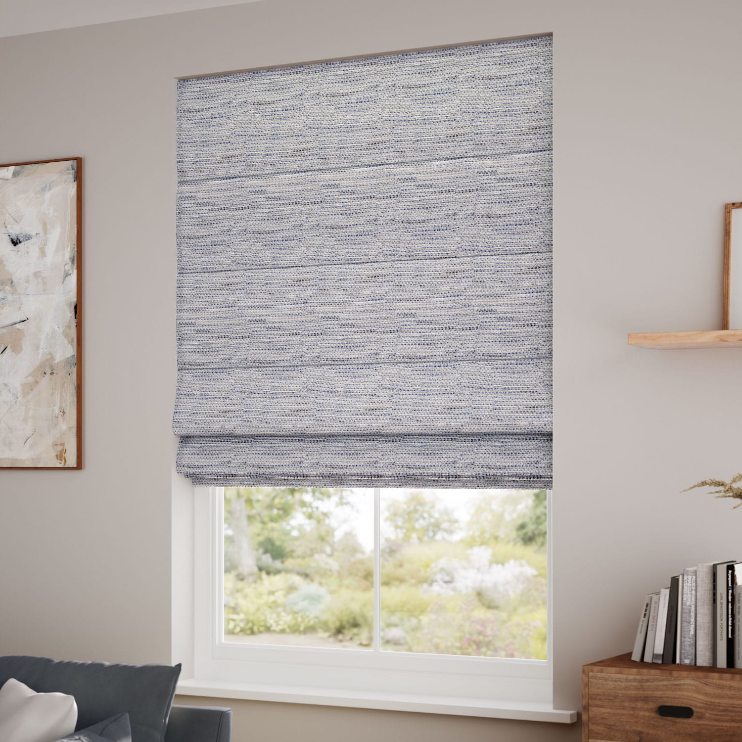 Cleo Cobalt Roman Blind - Image 2