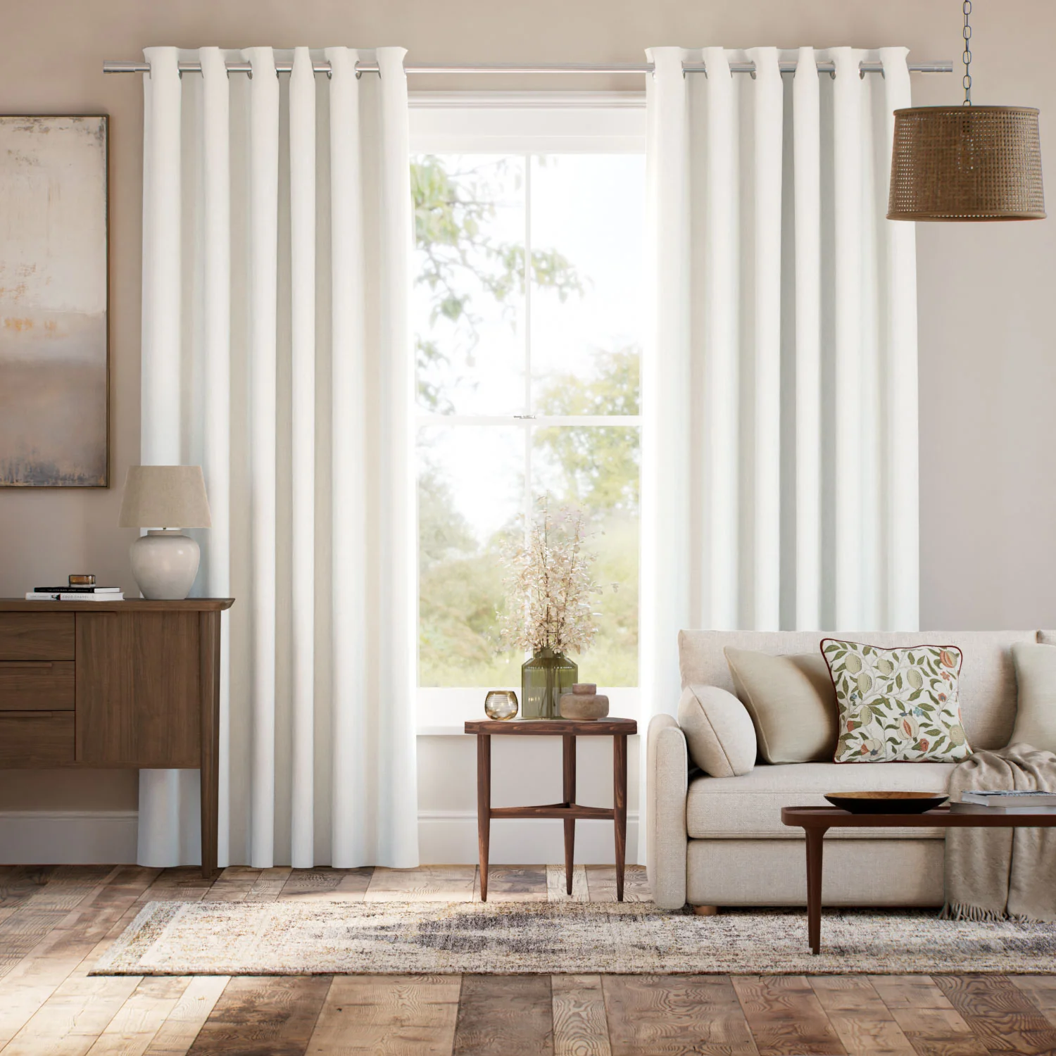 Columbia Antique White Curtains