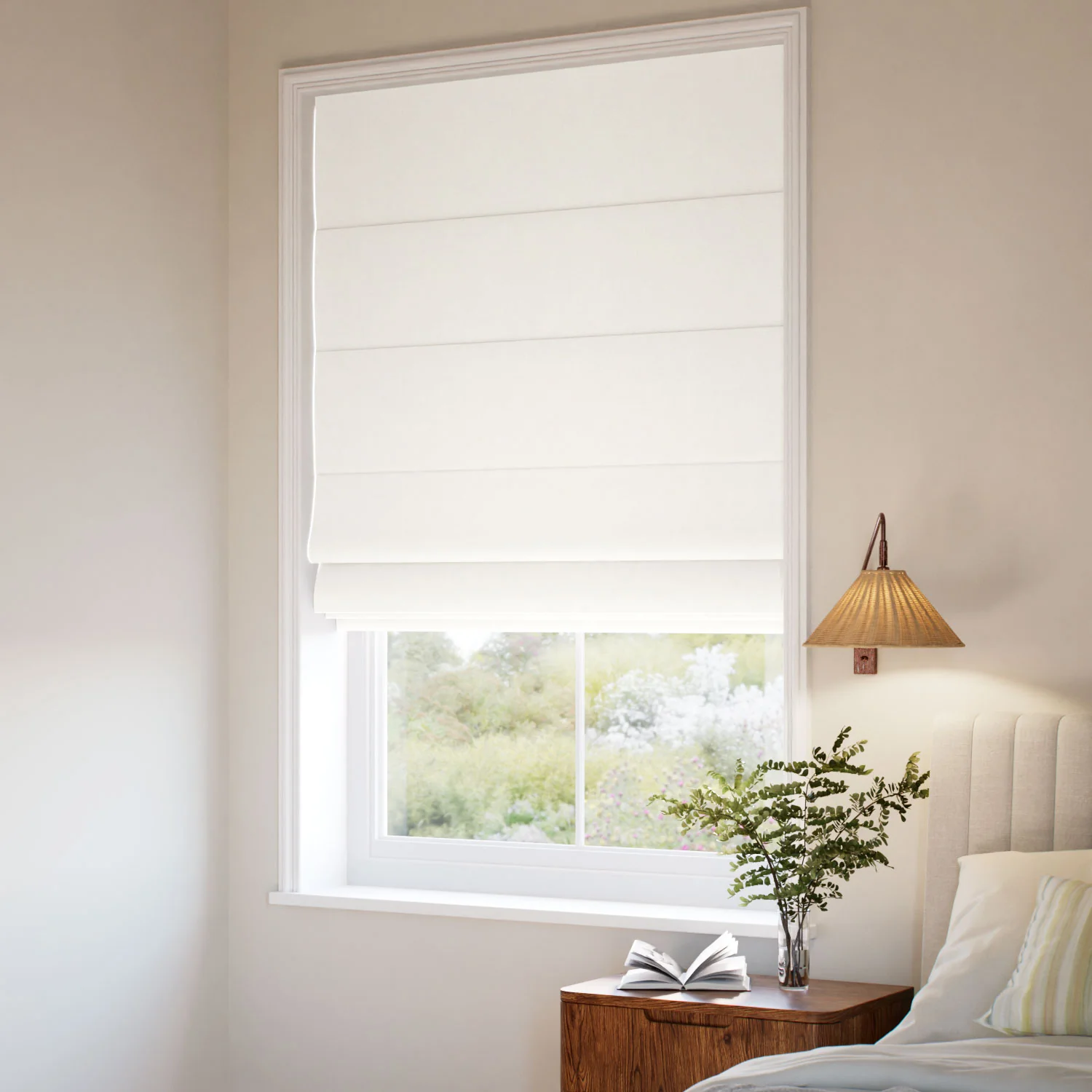 Columbia Antique White Roman Blind - Image 2