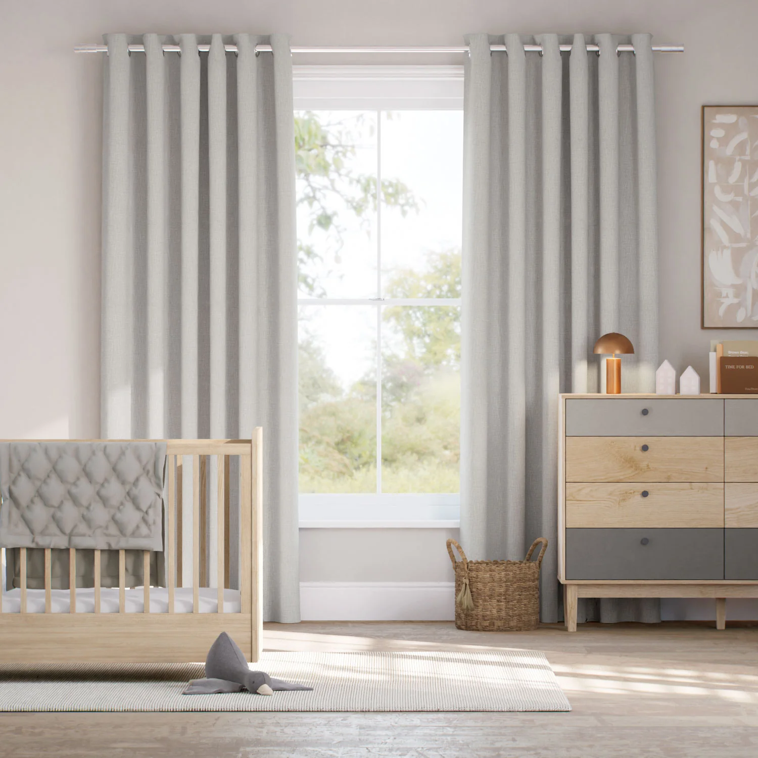 Columbia Rock Salt Curtains