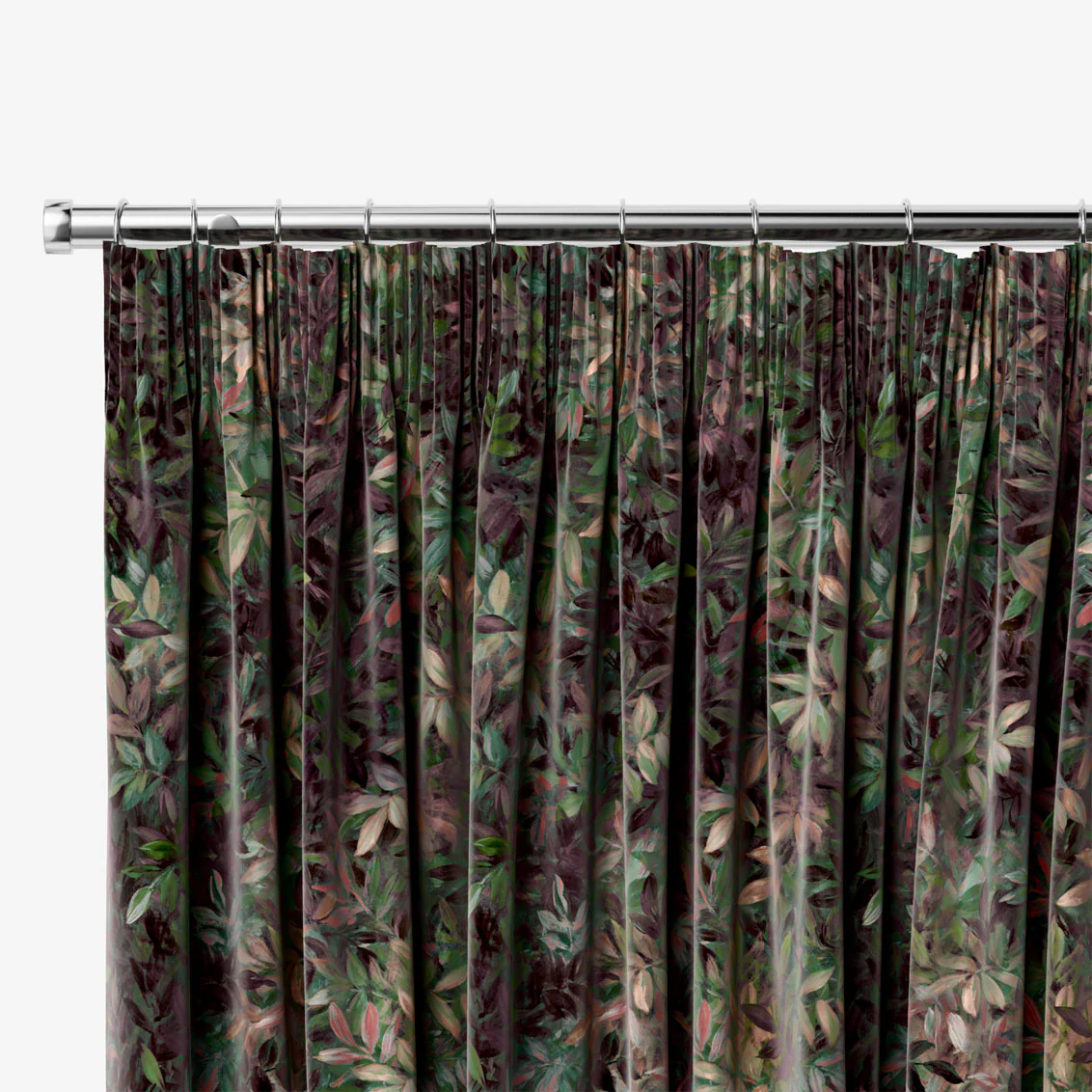 Congo Velvet Mulberry Curtains - Image 2