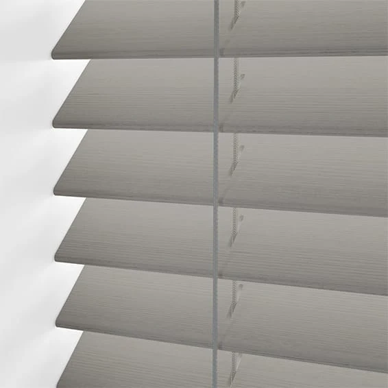 Contract Atlanta Warm Grey Faux Wood Blind - Image 3