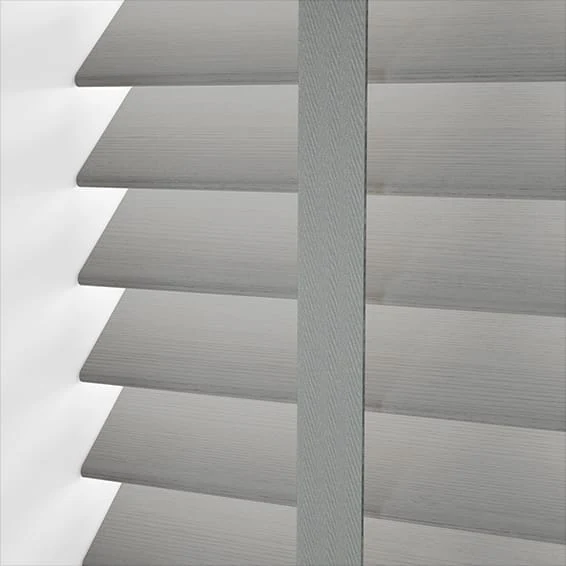 Contract Atlanta Warm Grey & Tin Faux Wood Blind - Image 3