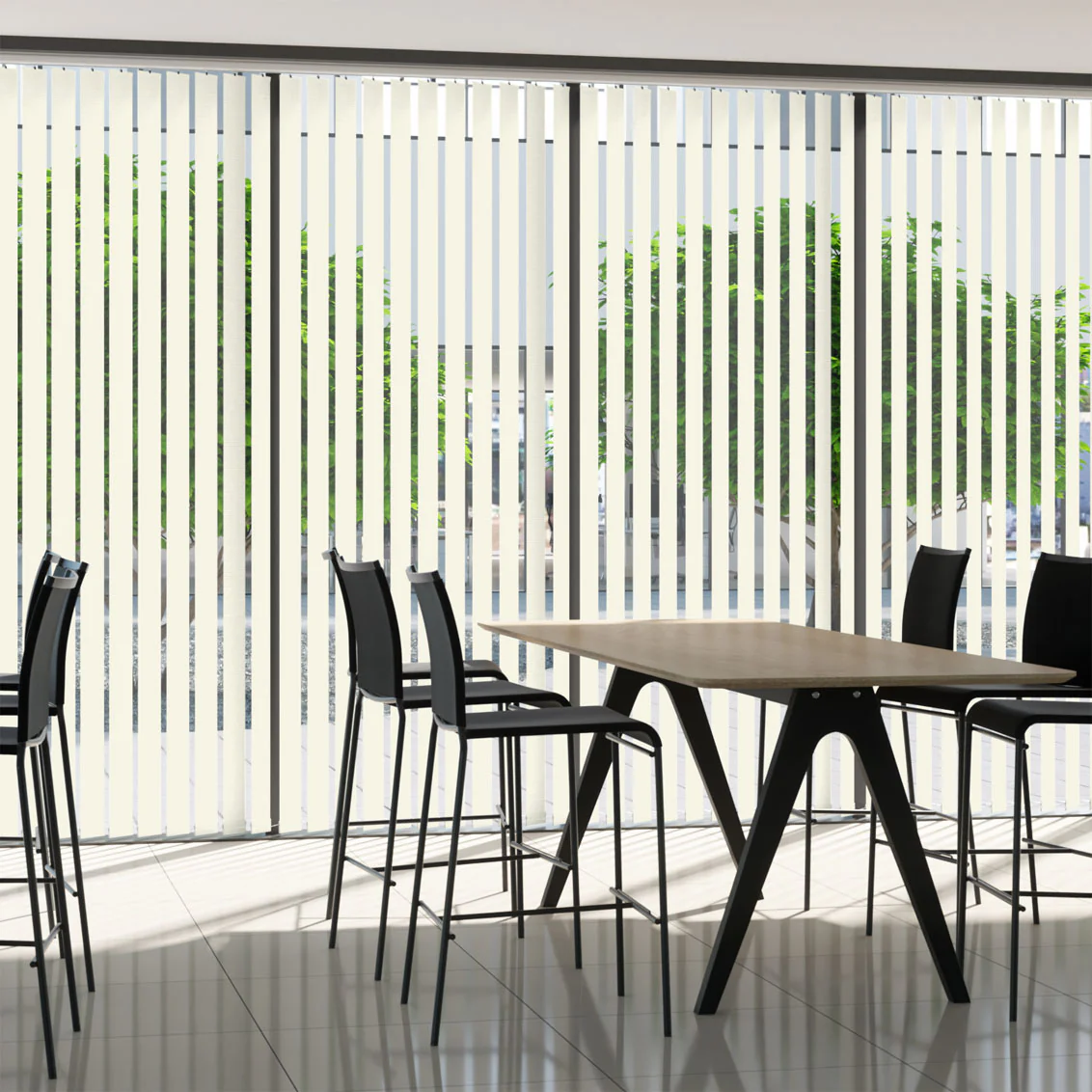 Contract Metropolis PVC Taupe Vertical Blind - Image 2