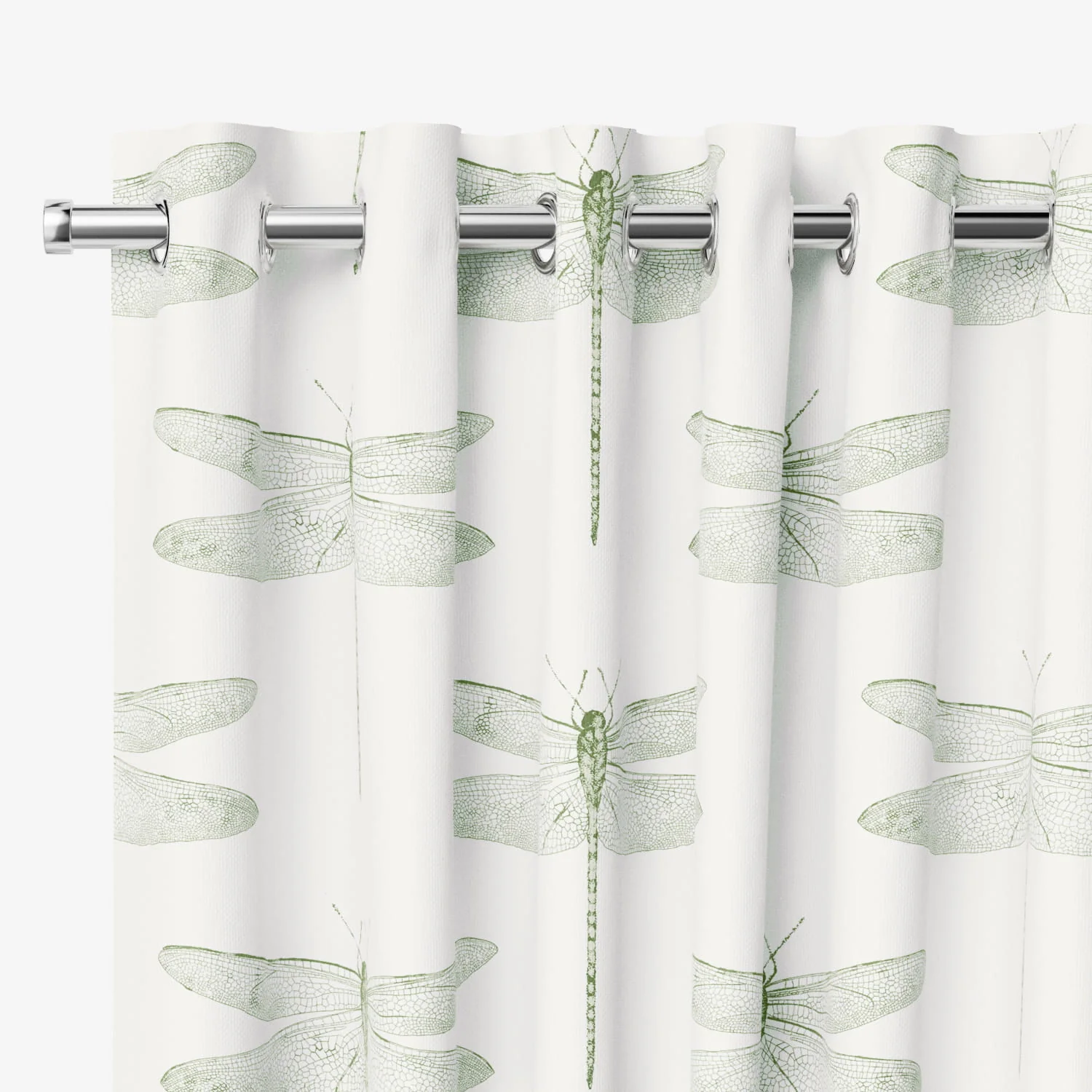 Demoiselle Dragonfly Pine  Curtains - Image 2
