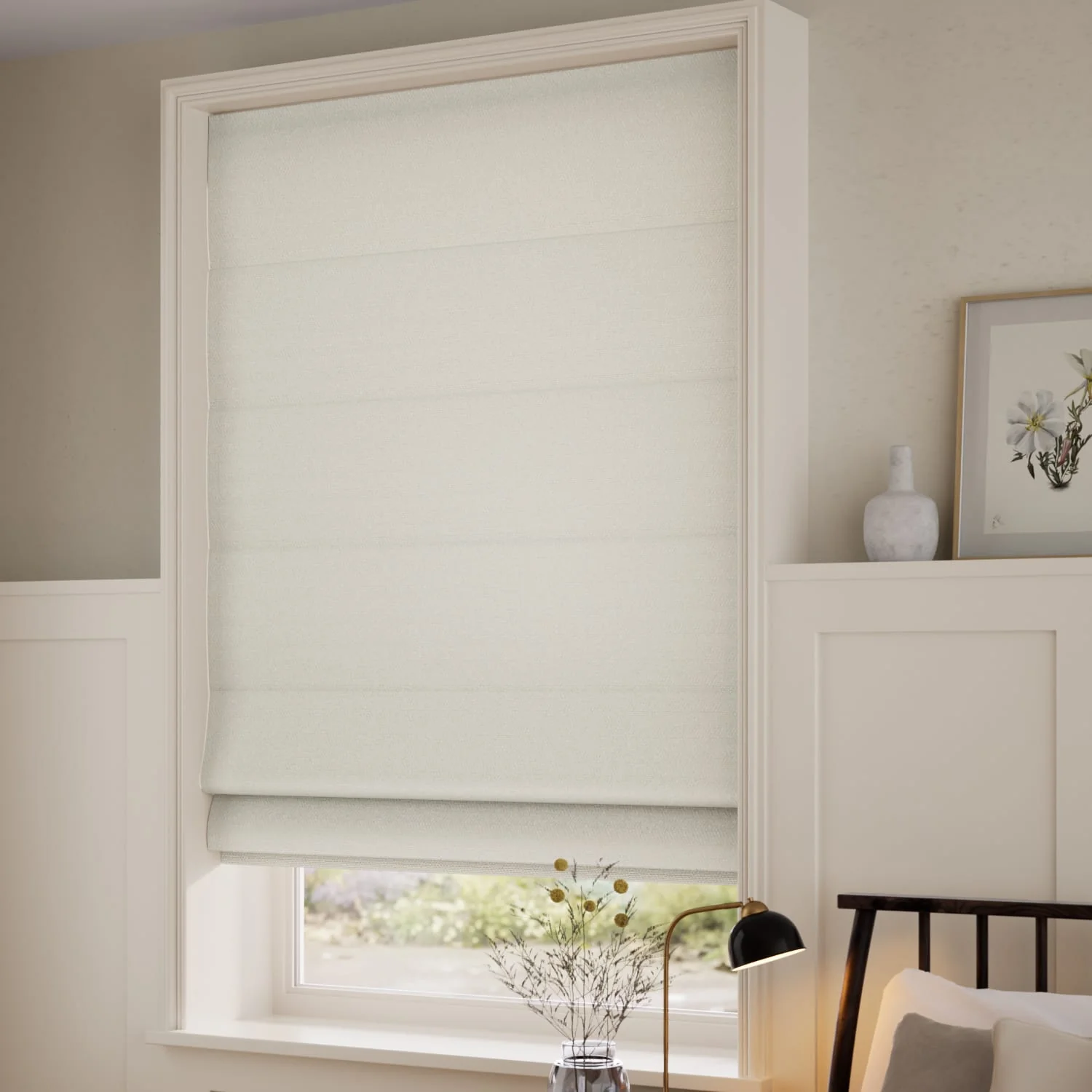 Denver Blackout Feather Grey Roman Blind - Image 2