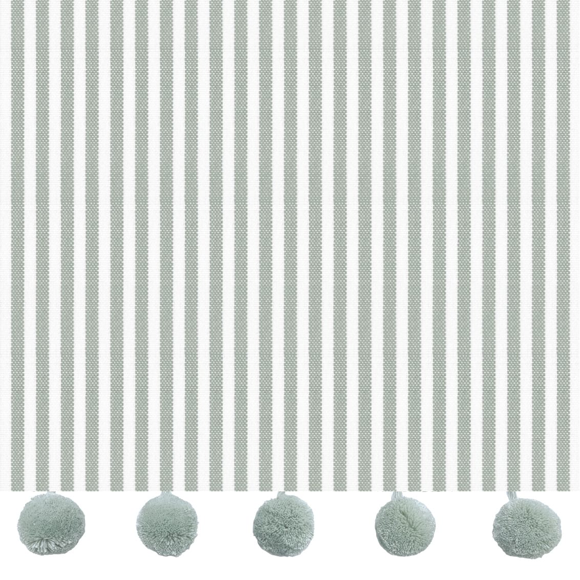 Devon Stripe Dove & Ocean Trimmed Roman Blind - Image 2