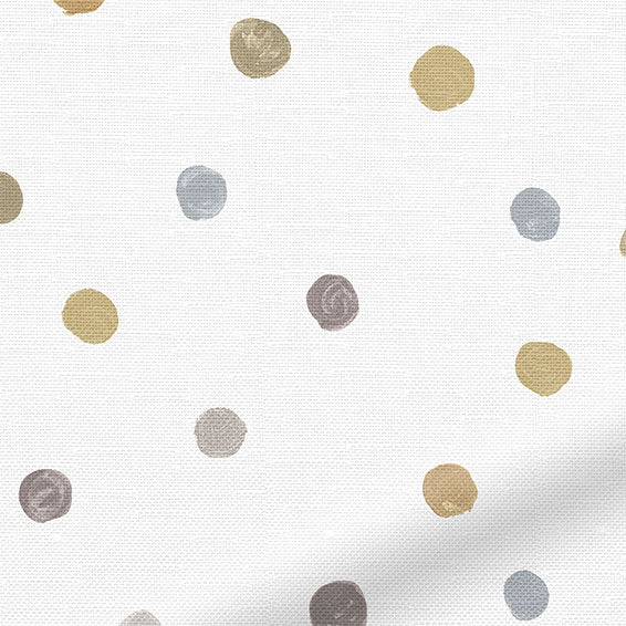 Dotty Dots Gold Roman Blind - Image 3