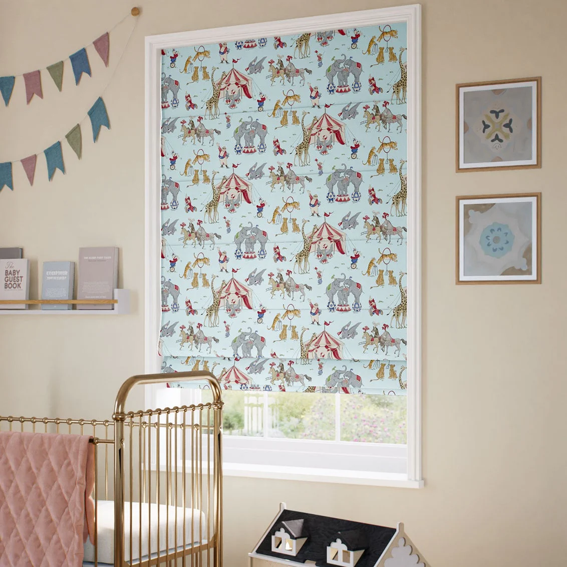 Dumbo Sky Blue Roman Blind - Image 2