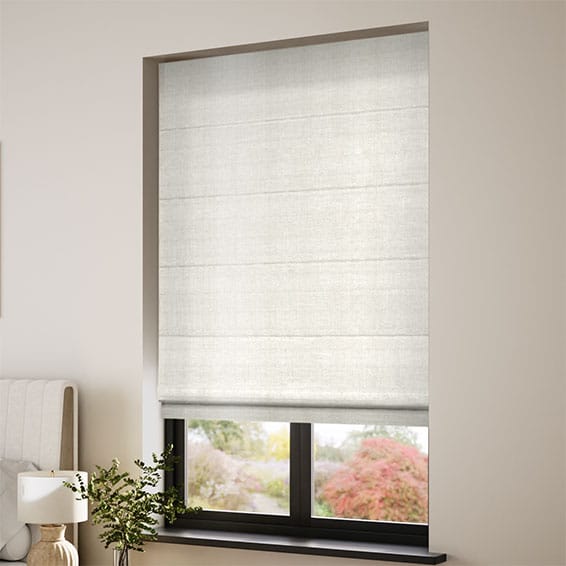 Dupioni Faux Silk Oyster Roman Blind - Image 2