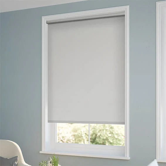 Eco-Friendly Blackout Soft Grey Roller Blind - Image 2