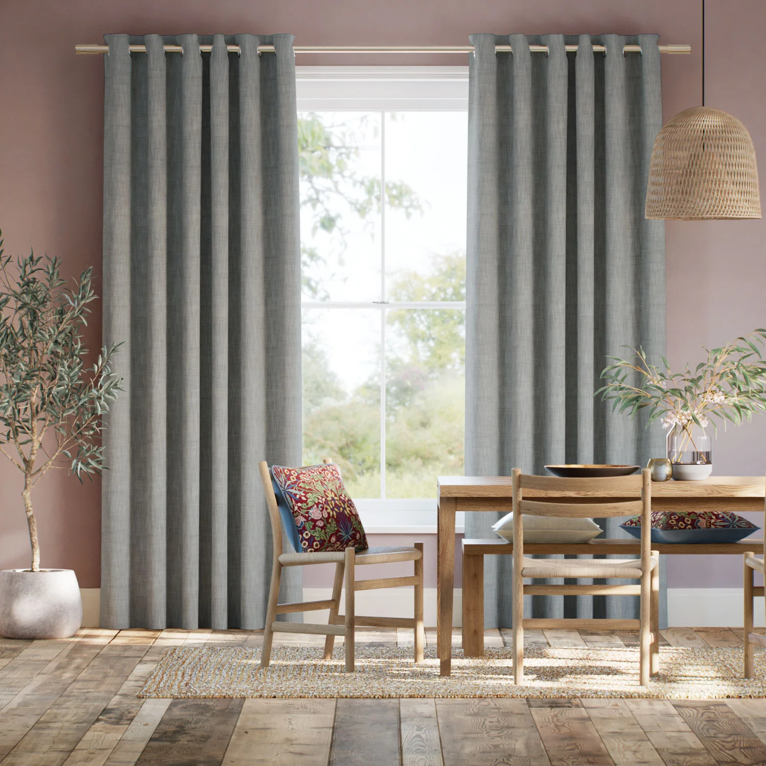 Eco-Friendly Nyah Flint Curtains
