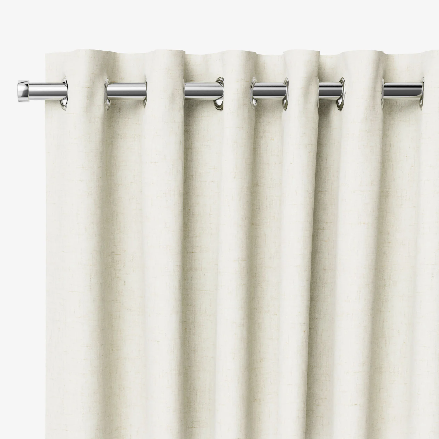 Eco-Friendly Riley Natural White Curtains - Image 2